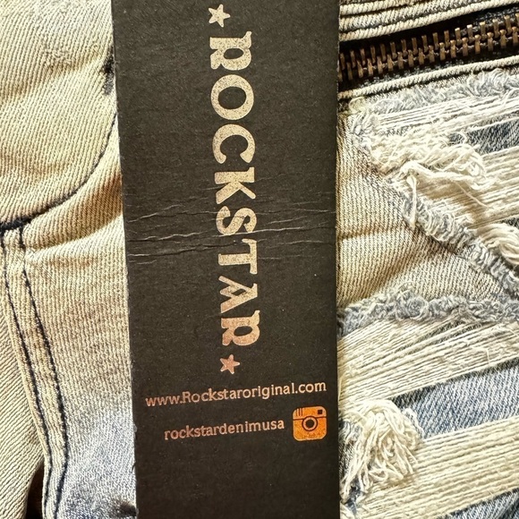 Rockstar Destroyed Denim Shorts size 30 - Picture 11 of 12